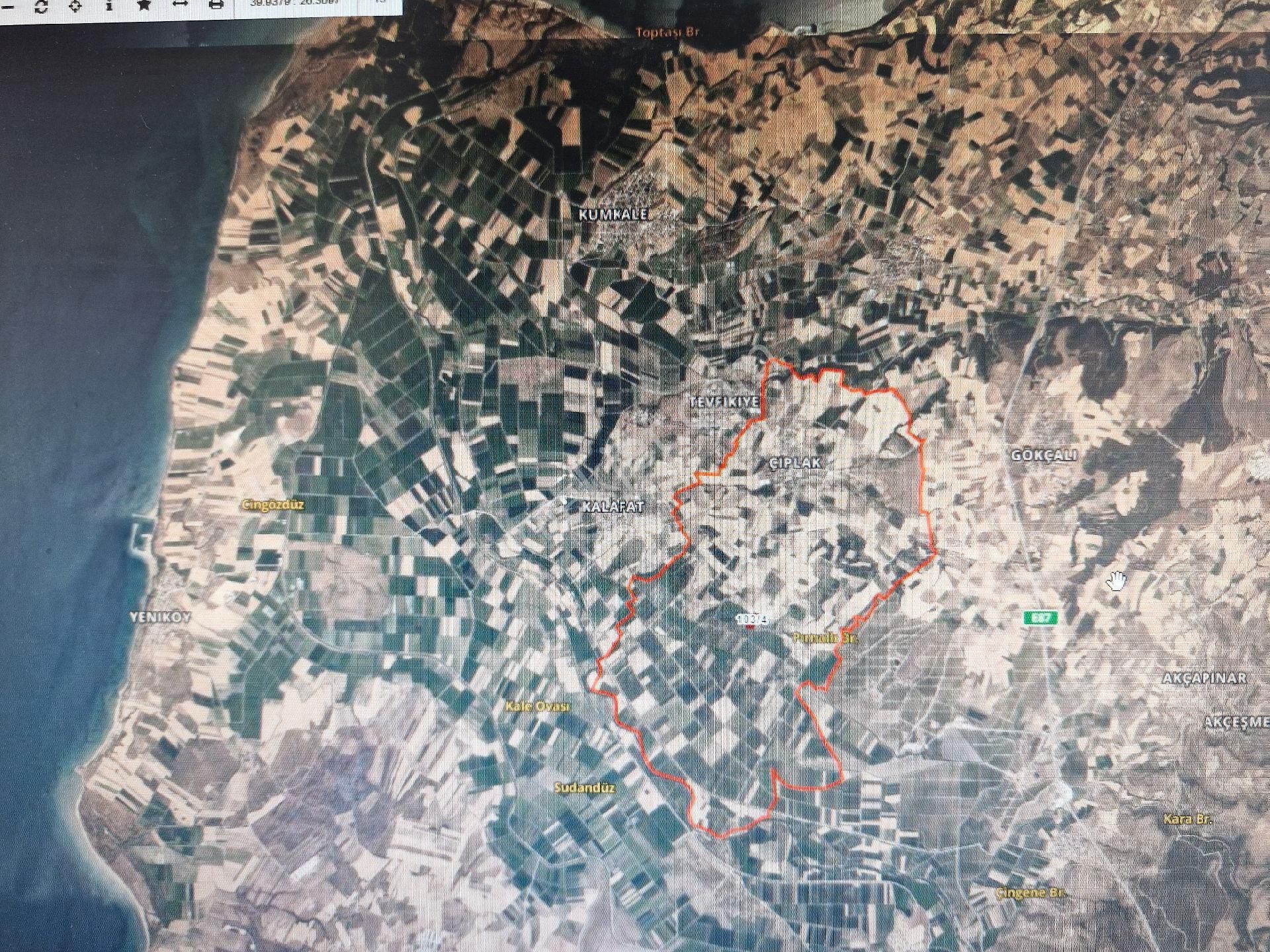 Acil Kelepir Çanakkale Merkez Çıplak Köyünde 9278 M2 Tarla Mkd - Görsel 5
