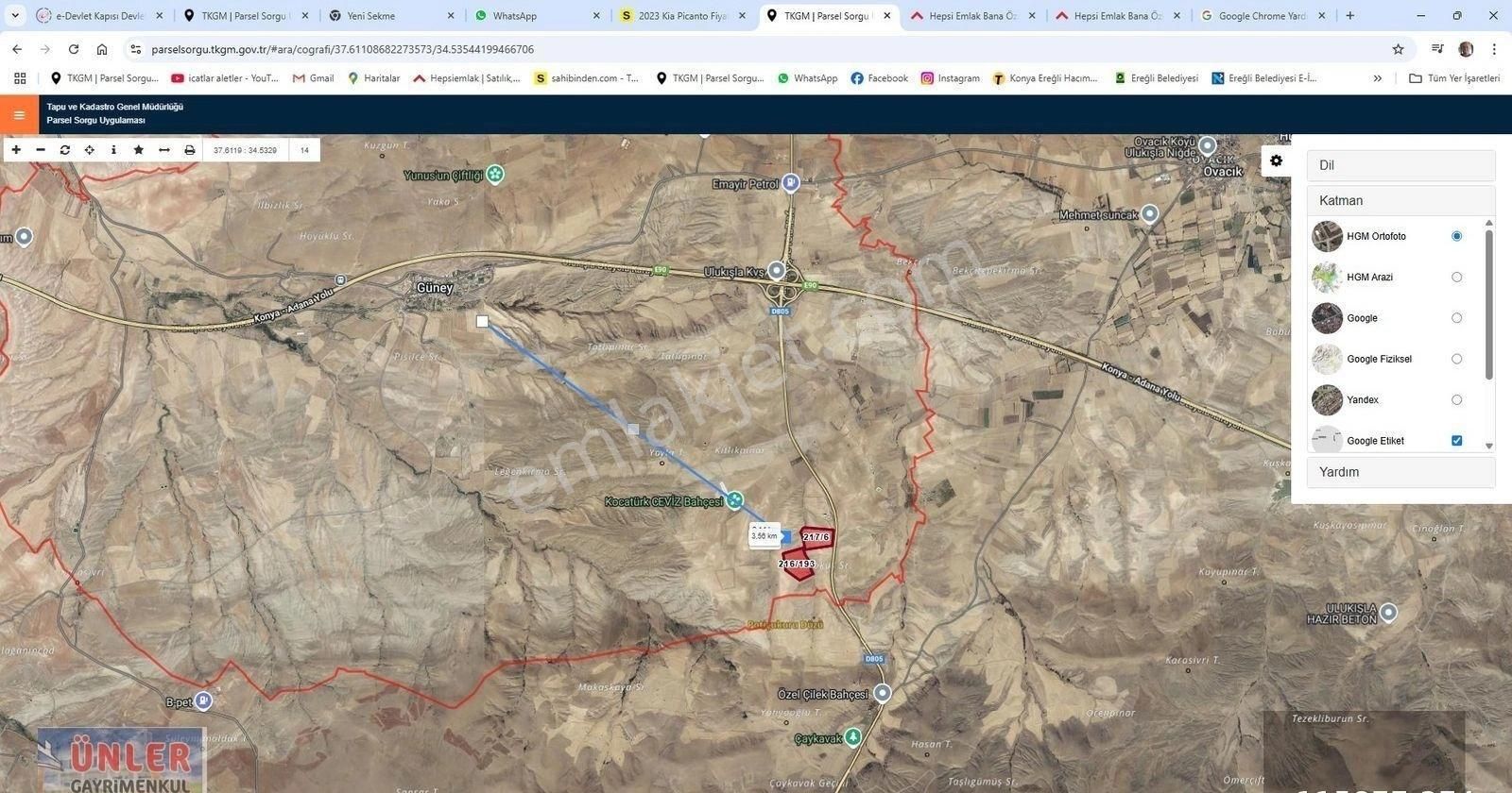 Ulukışla Güneyde Yeni Organizeye Yakın Cazip Yatırım Fırsatı