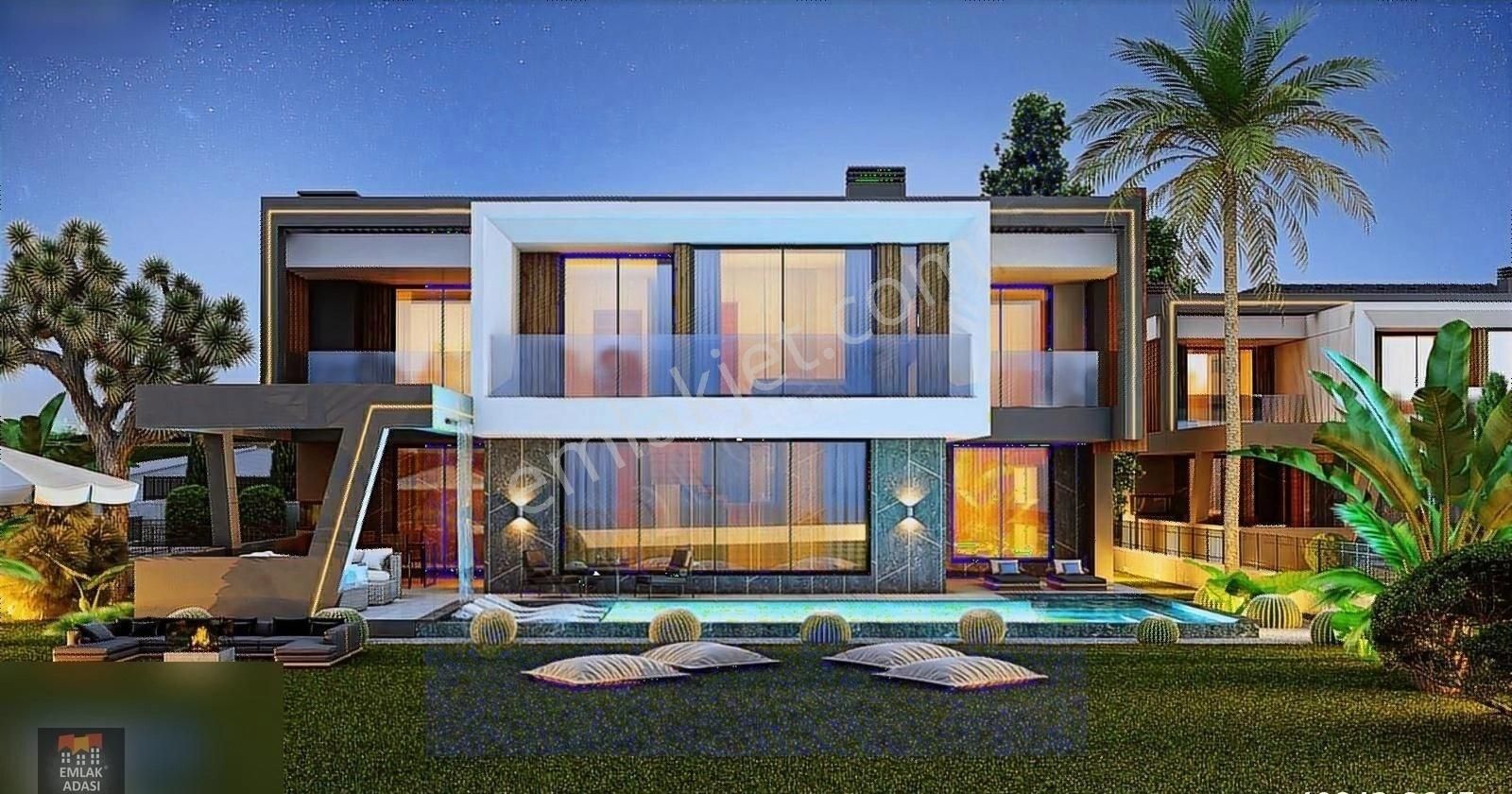 Kuşadasında Müstakil 750 M2 Arsa Özel Havuzlu Asansörlü Malikane
