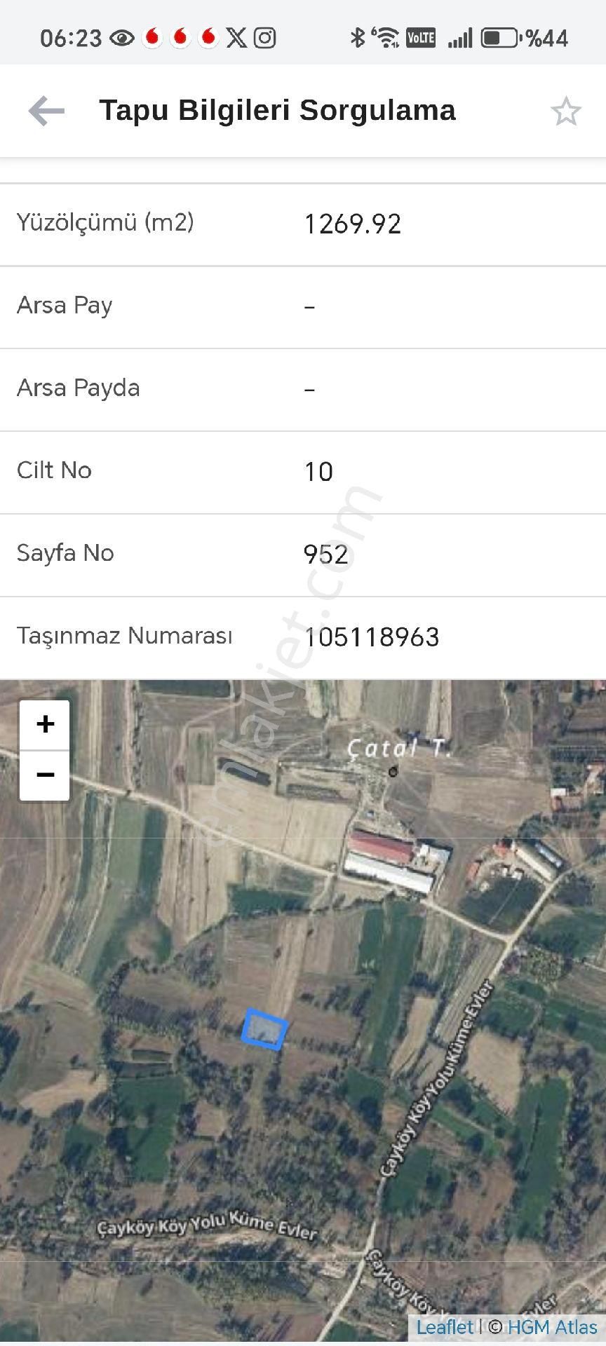 Göynük Çayköy De Sahibinden Satılık Tarla
