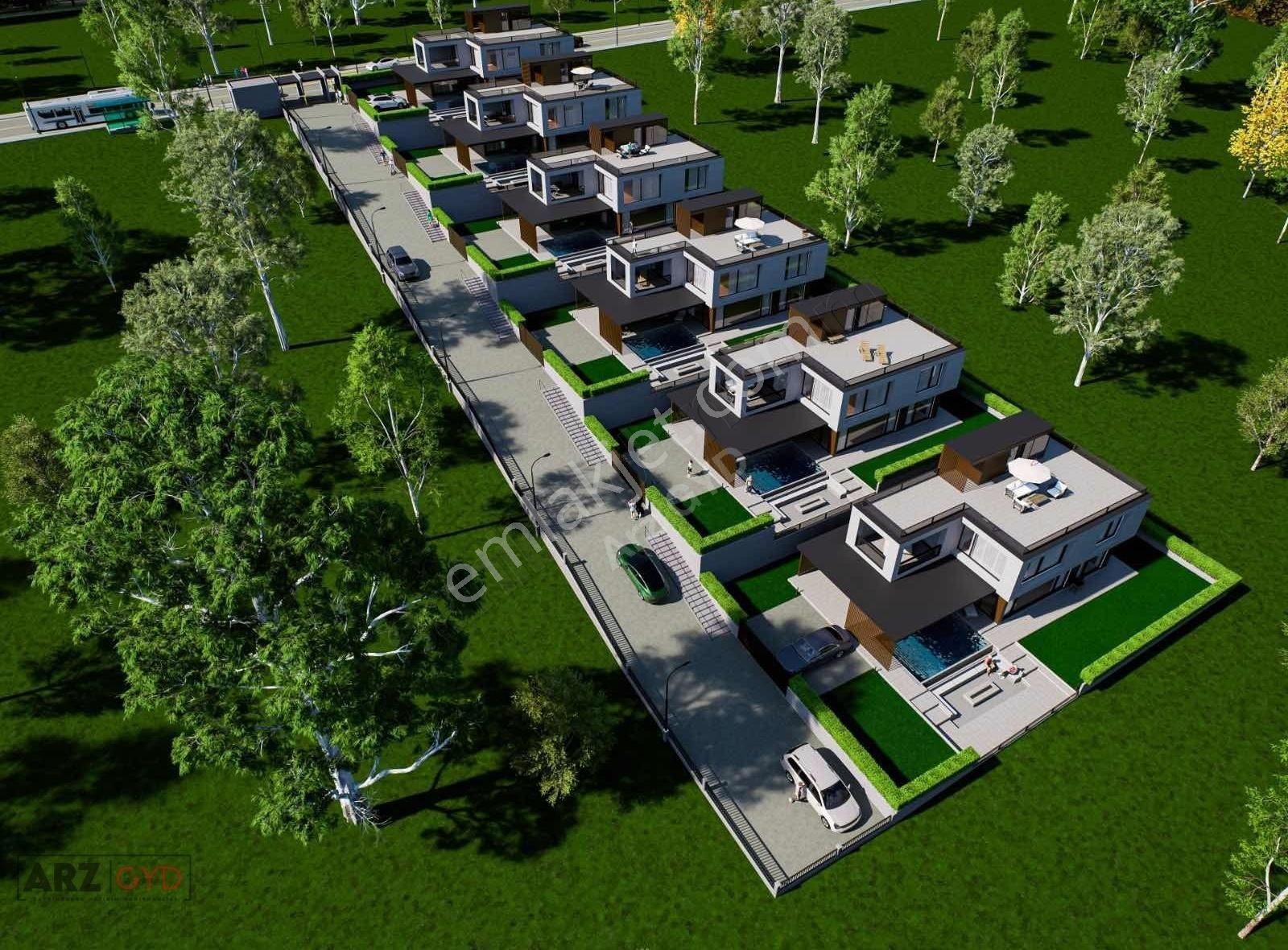 Arz Gyd - Projesi Hazır, Kat İrtifaklı, 6 Adet Havuzlu Villa