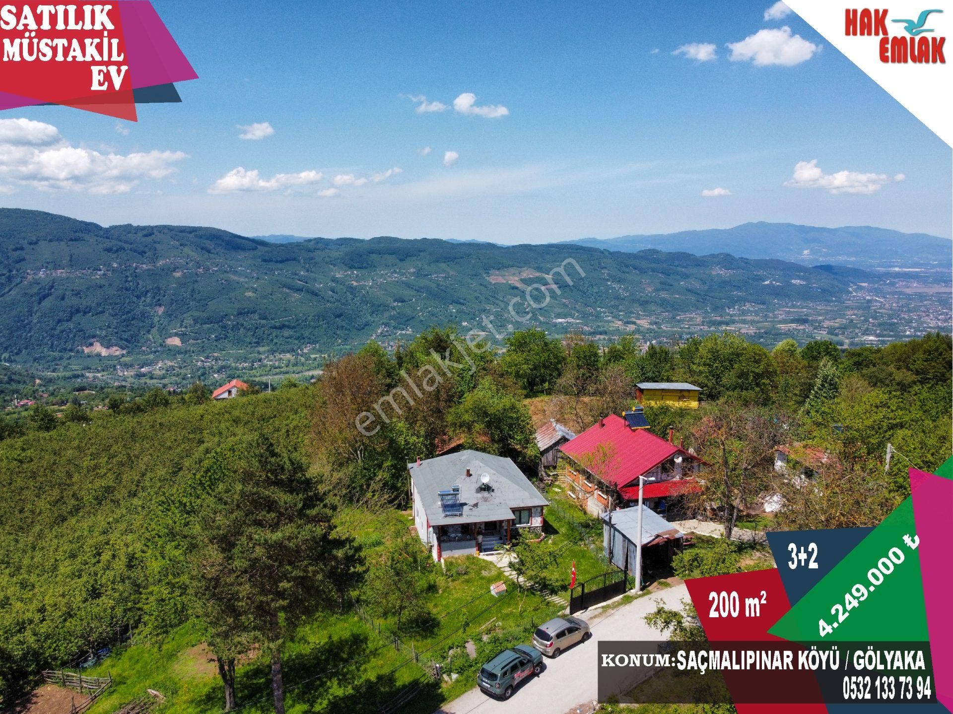 Hak Emlak, Gölyaka Saçmalıpınar Köyü Doğa Manzaralı Satılık M.ev