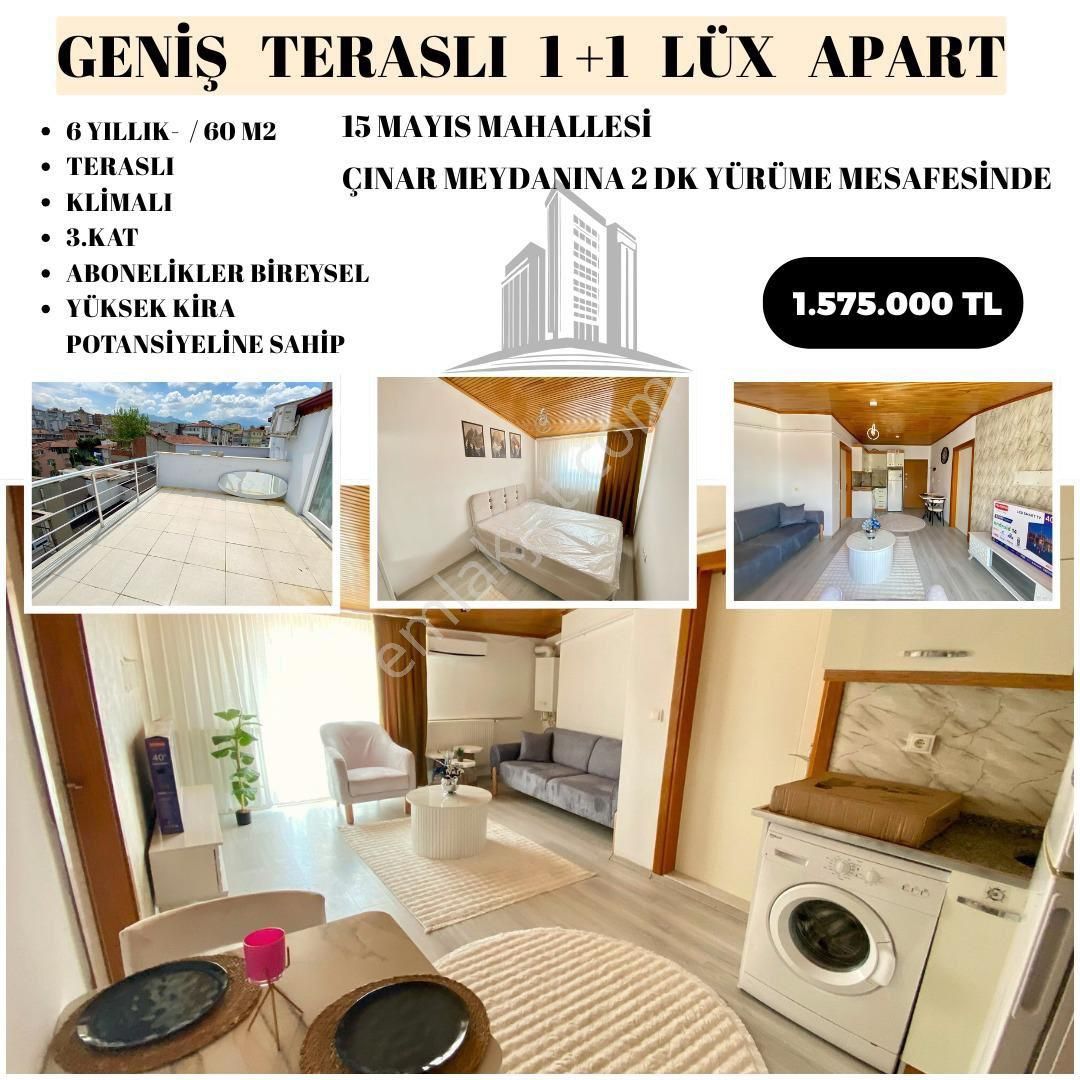 Geniş Teraslı 1+1 Lüks Apart