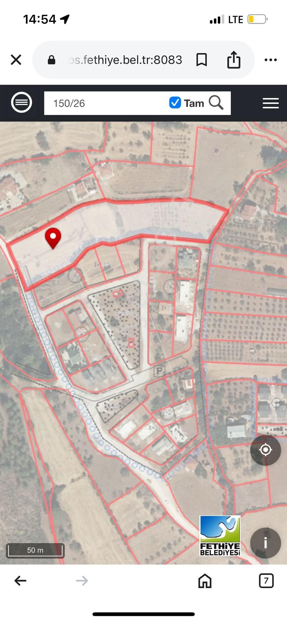 Fethiye İncirköy Yola Cepheli Satılık Tarla 312 M2 İmara Sıfır