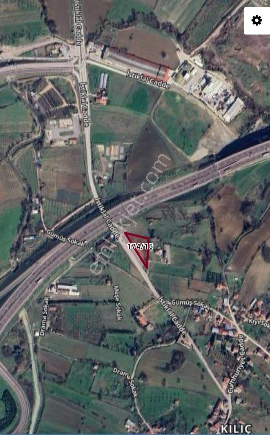 Yalova Kılıç Da Otoban Yanı Ana Yola Cephe 2.490 M2 Satılık Arsa