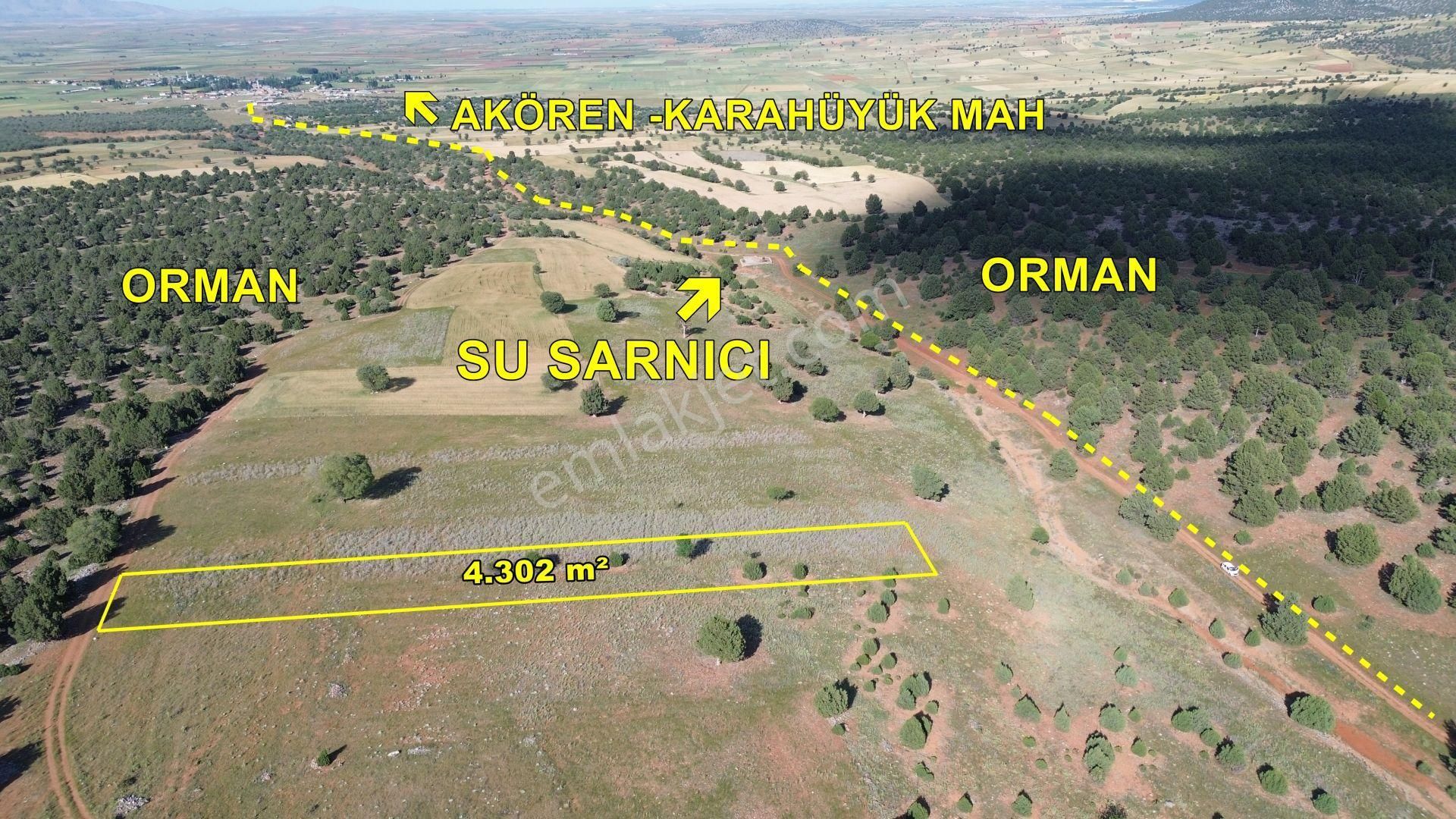 Ormana Cephe 4302 M² Tarla / Karahüyük Mah / Akören / Konya