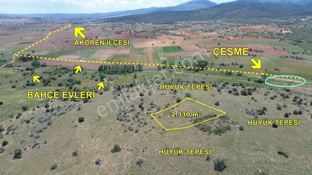 Konya / Akören / Tülce'de 2.330 M² Müstakil Bahçelik Hesaplı Yatırım Fırsatı