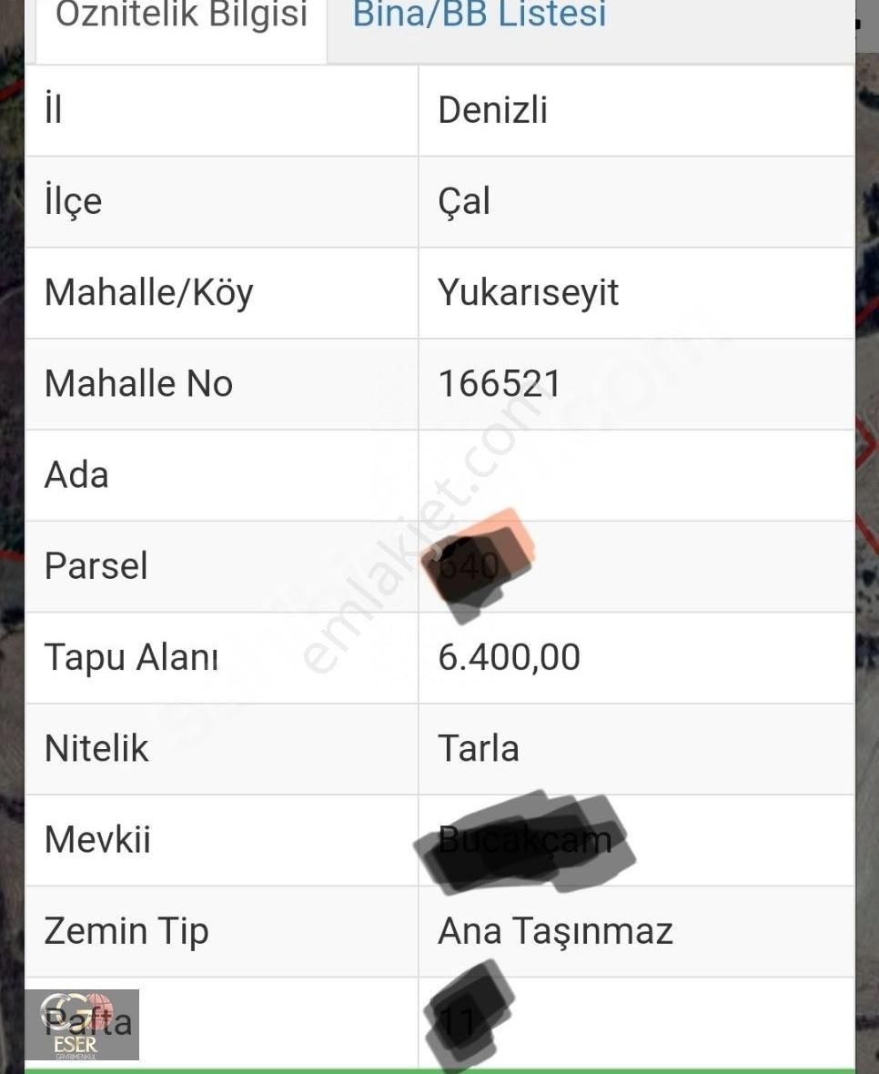 Çal Yukarıseyit 6400m Tarla Menderes Nehrine 200m Mesafede