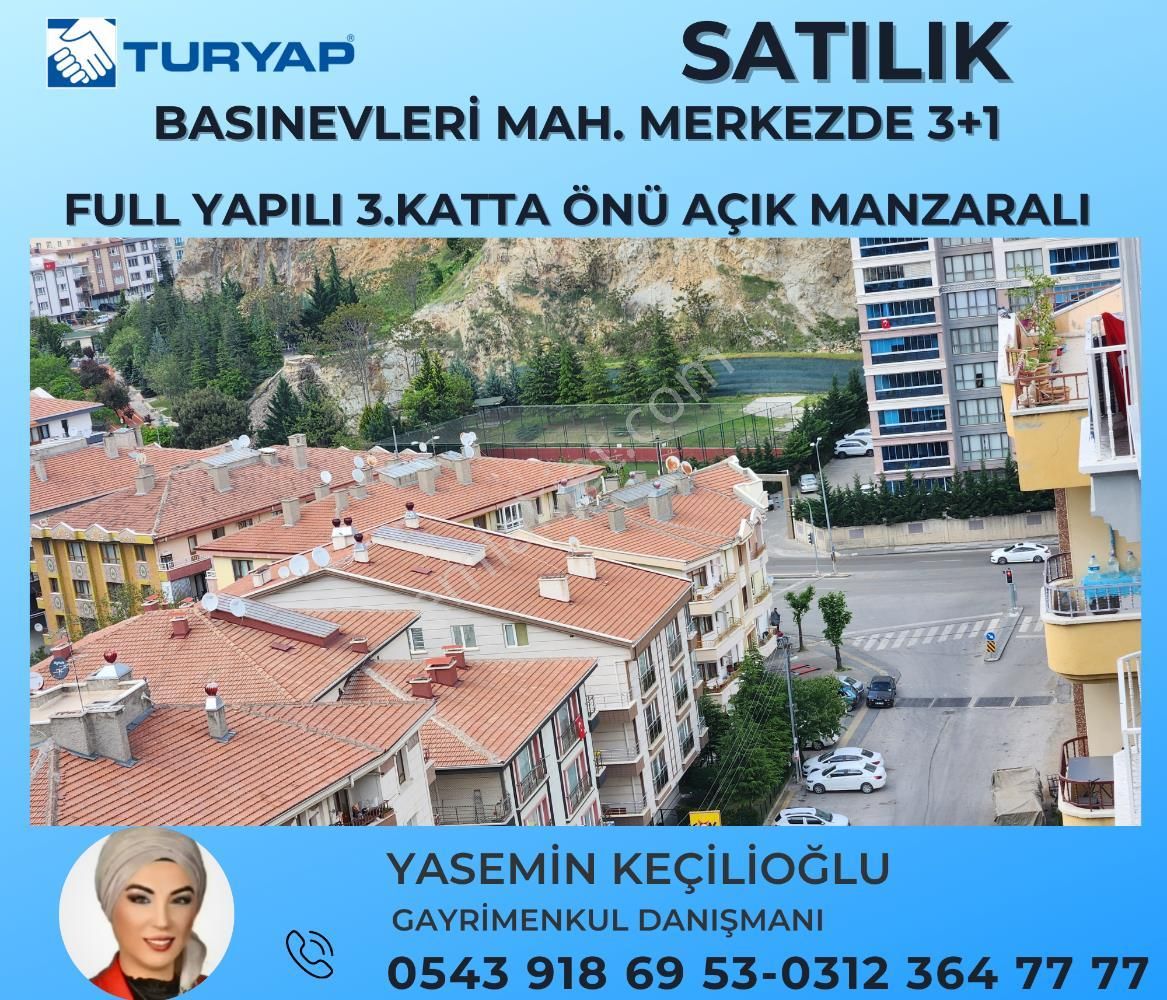 Turyaptan Basınevleri Mah. Merkezde 3+1 Full Yapılı Satılık