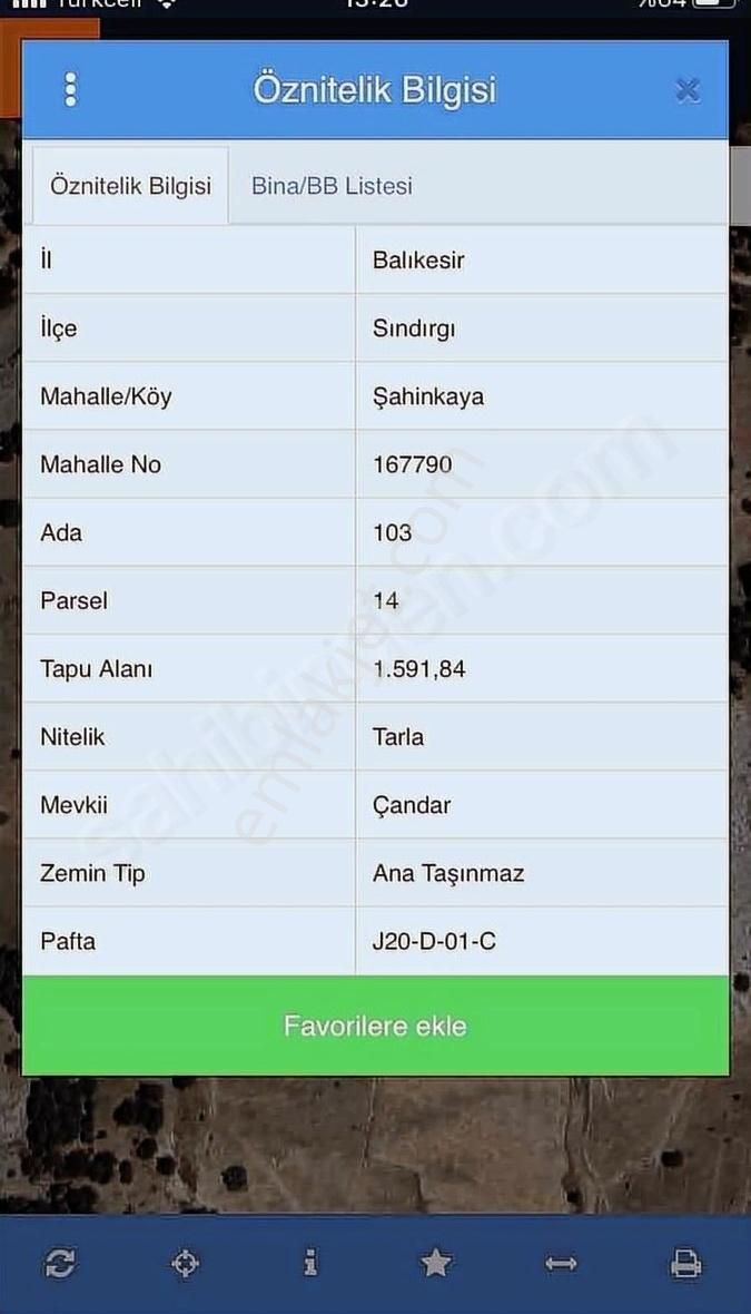Balıkesir Sındırgıda Satılık Ucuz Tarla