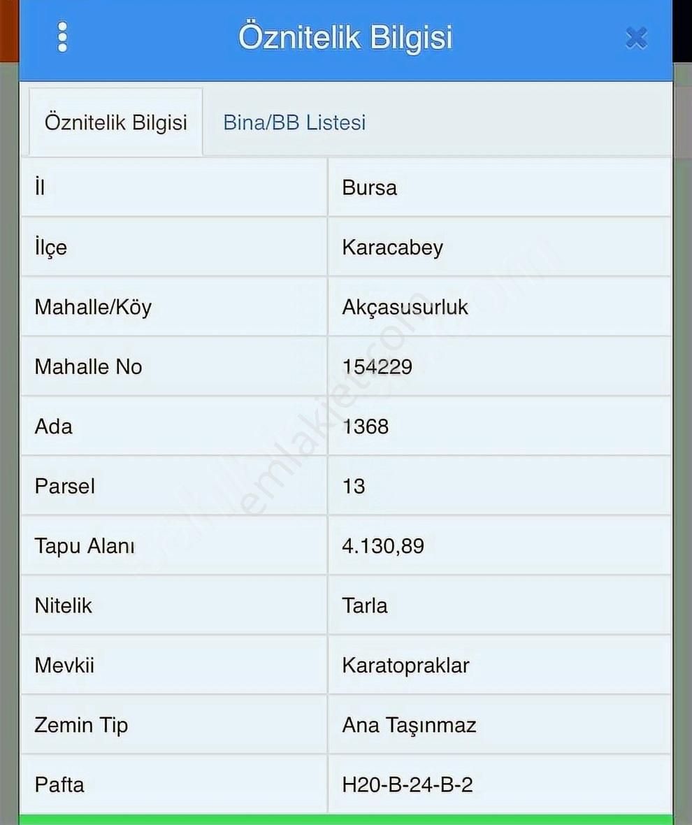 Kacabey Akçasusurluk Bölgesinde Kıymetli 4130 Metre² Parsel