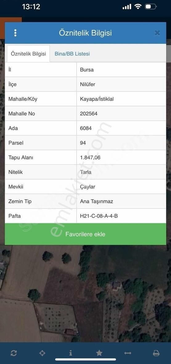 Kayapa İstiklal De Satılık Kıymetli Arazi