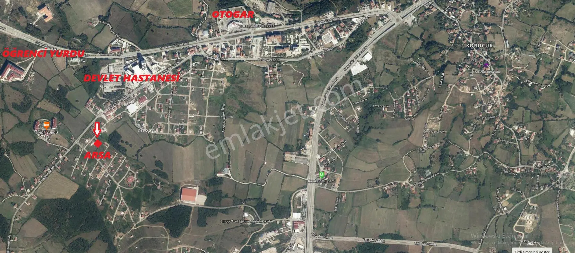 Sinop Osmaniye Mahallesi'nde Hastane Yanı %30 İmarlı 324 M2 Satılık Arsa - Görsel 11