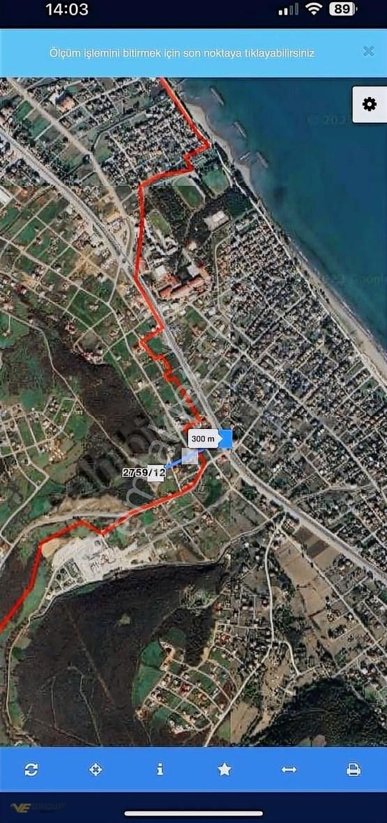 Çatalçamda Ana Yola 250metre Deniz Ve Orman Manzara