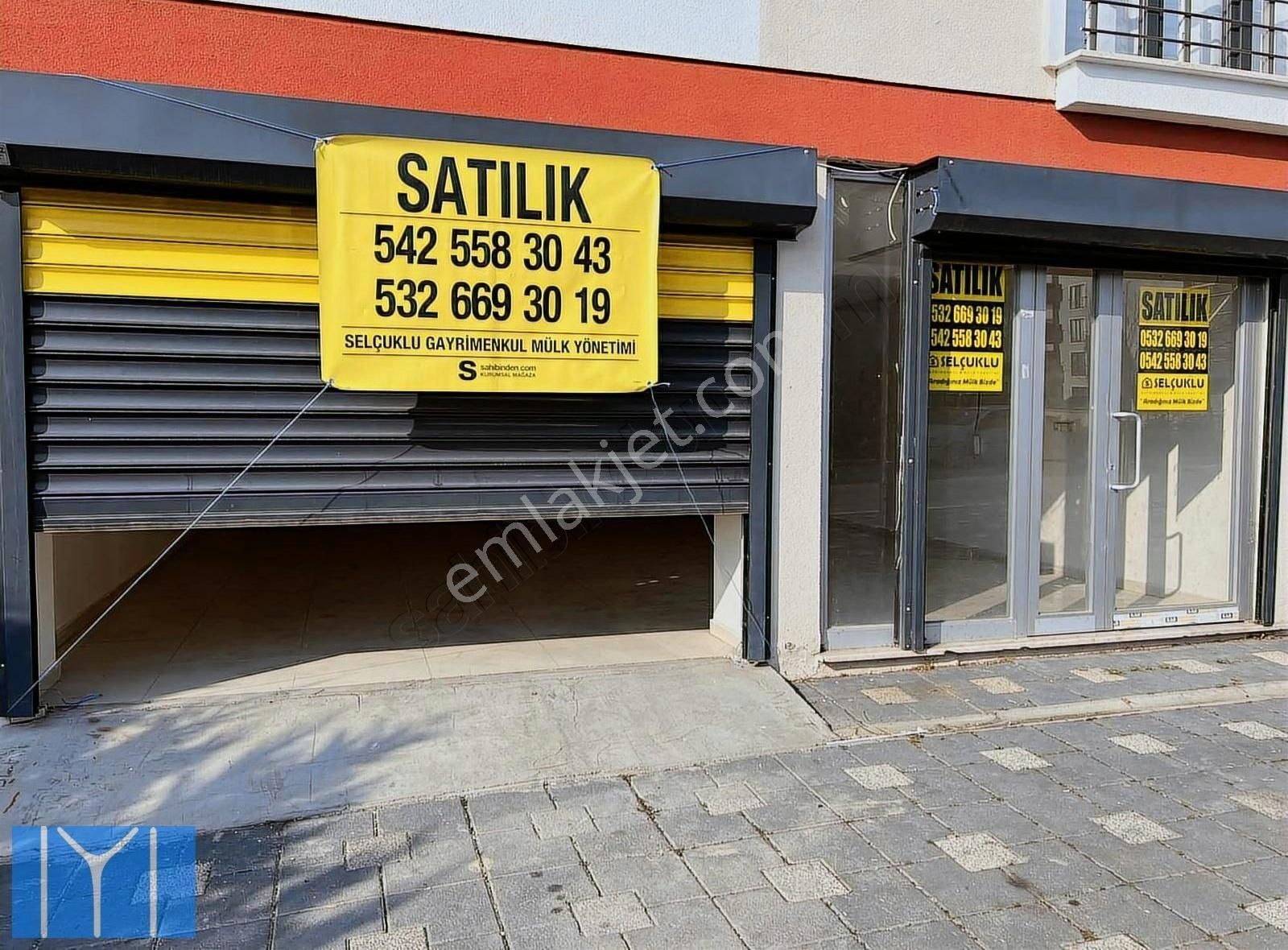 Selçuklu Emlak Akçalar Satılık Dükkan Kepenkli 100m