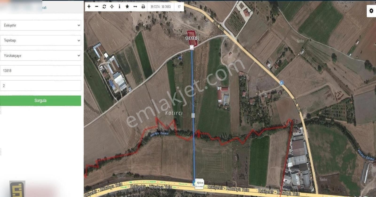 Eskişehir Yörükakçayır Da Müstakil Tapulu Fırsat Tarla