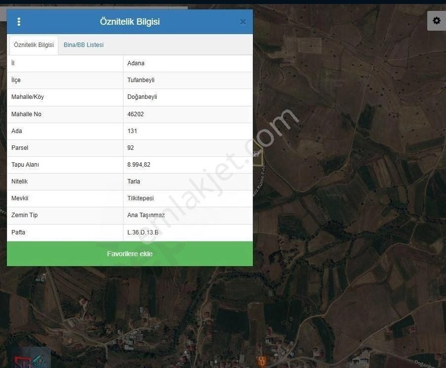 Adana Doğanbeyli Mh. Kaçırılmayacak Tarla