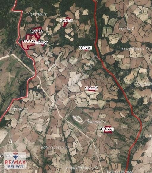 Kırklareli Kofçaz Malkoçlar'da Yatırımlık Toplam 165.000 M2