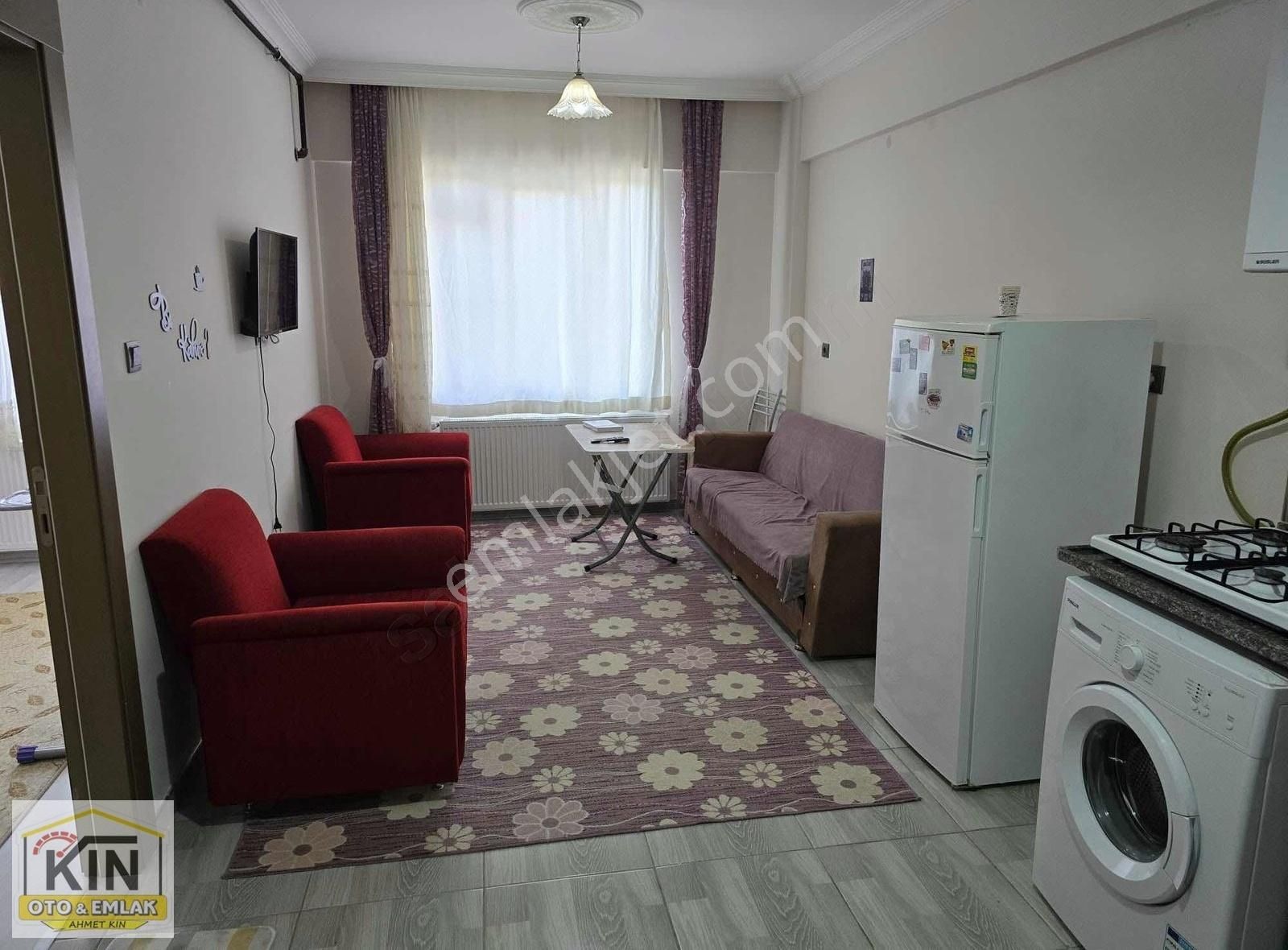 Kın Emlak-üni. Yanı Nergiz Rezidans 1+1 Kiralık Eşyalı Daire
