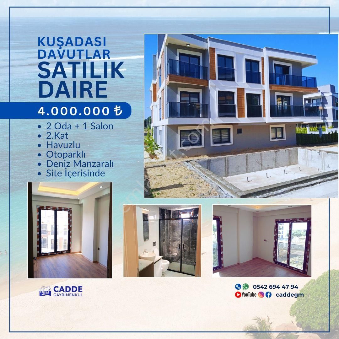 Deniz Ve Doğa Manzaralı Geniş Daire – Kuşadası Davutlar'da Yeşil Bir Alanda! 🌟