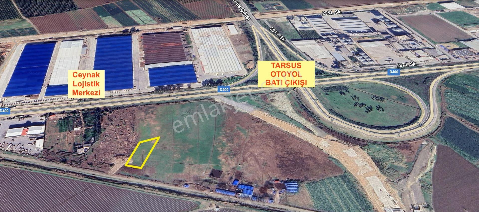 Mersin Tarsus D-400 Otoban Girişi 4.097 M² Sanayi İmarlı Arsa