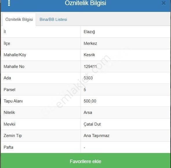 Mavi Göl Emlaktan Satılık İki Ayrı Parsel! Elazığ / Merkez - Görsel 3