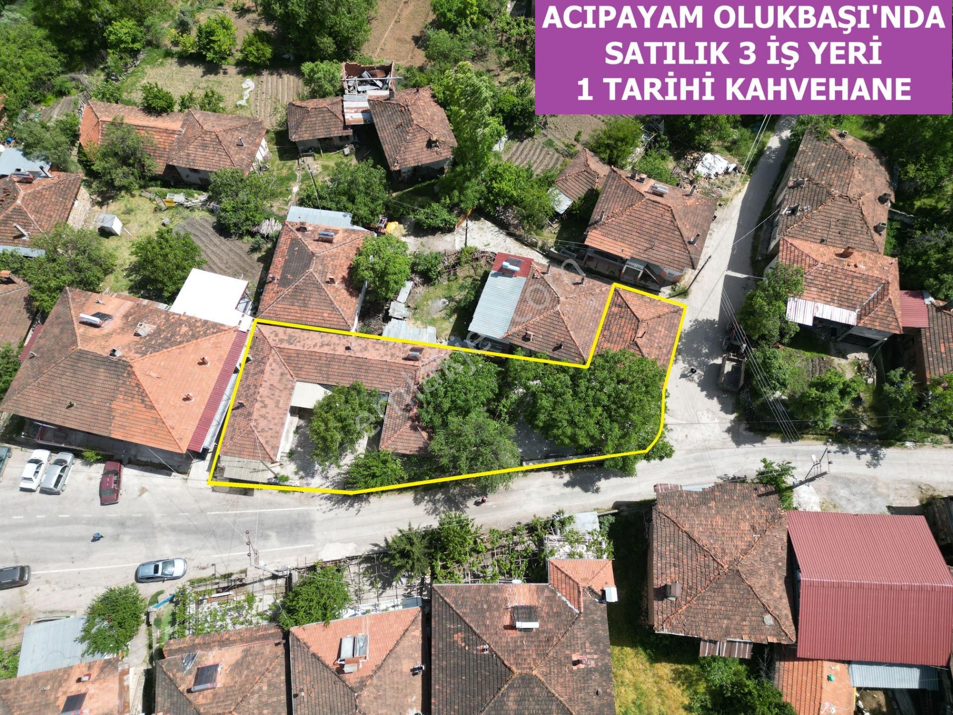 🦋lobby Fortis'ten Satılık Acıpayam Olukbaşı'nda 3 İşyeri 1 Tarihi Kahvehane Ve Arsası🦋