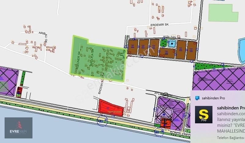 Evre Yapı'dan Ereğlı Yol. Satılık Ticari Ön Görülü Hisseli Tarla