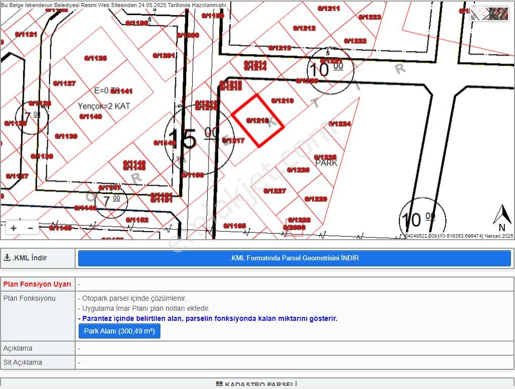 Hanedan Gyo'dan İskendurun Düğünyurdun'da 300 M² Arsa