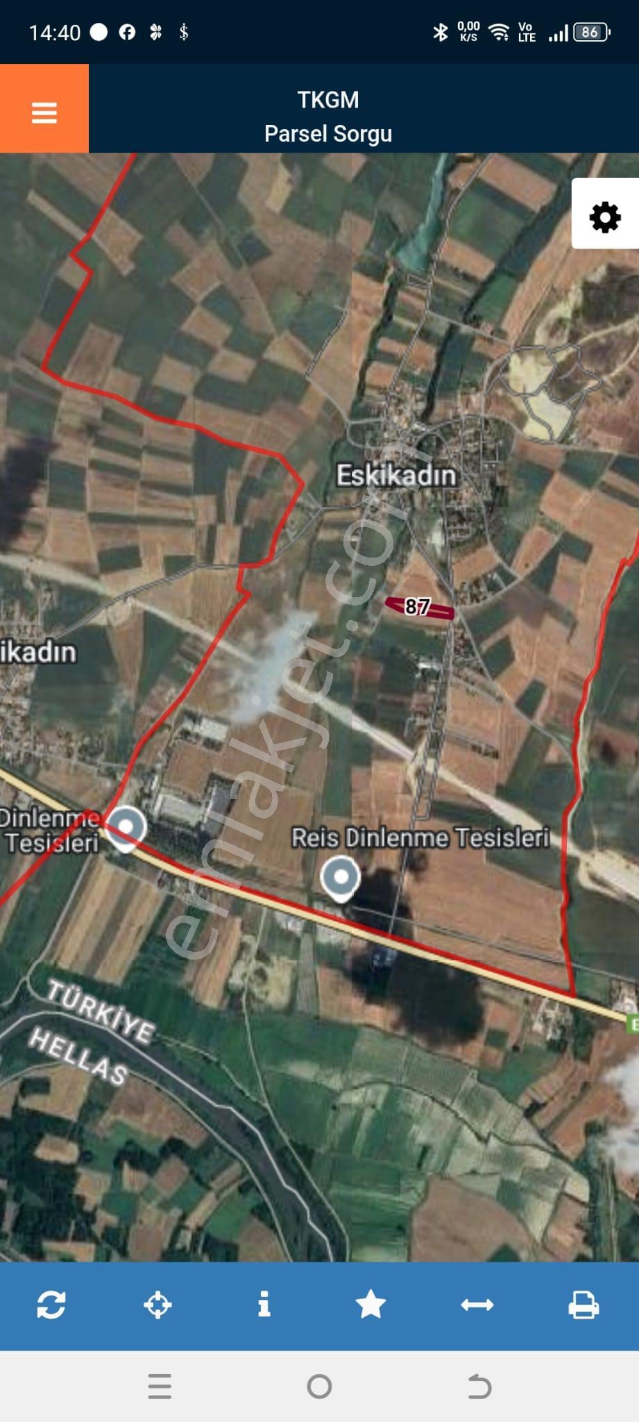 Edirne Eskikadın Köyünde Yatırımlık 7500 M² Satılık Arazi - Görsel 2