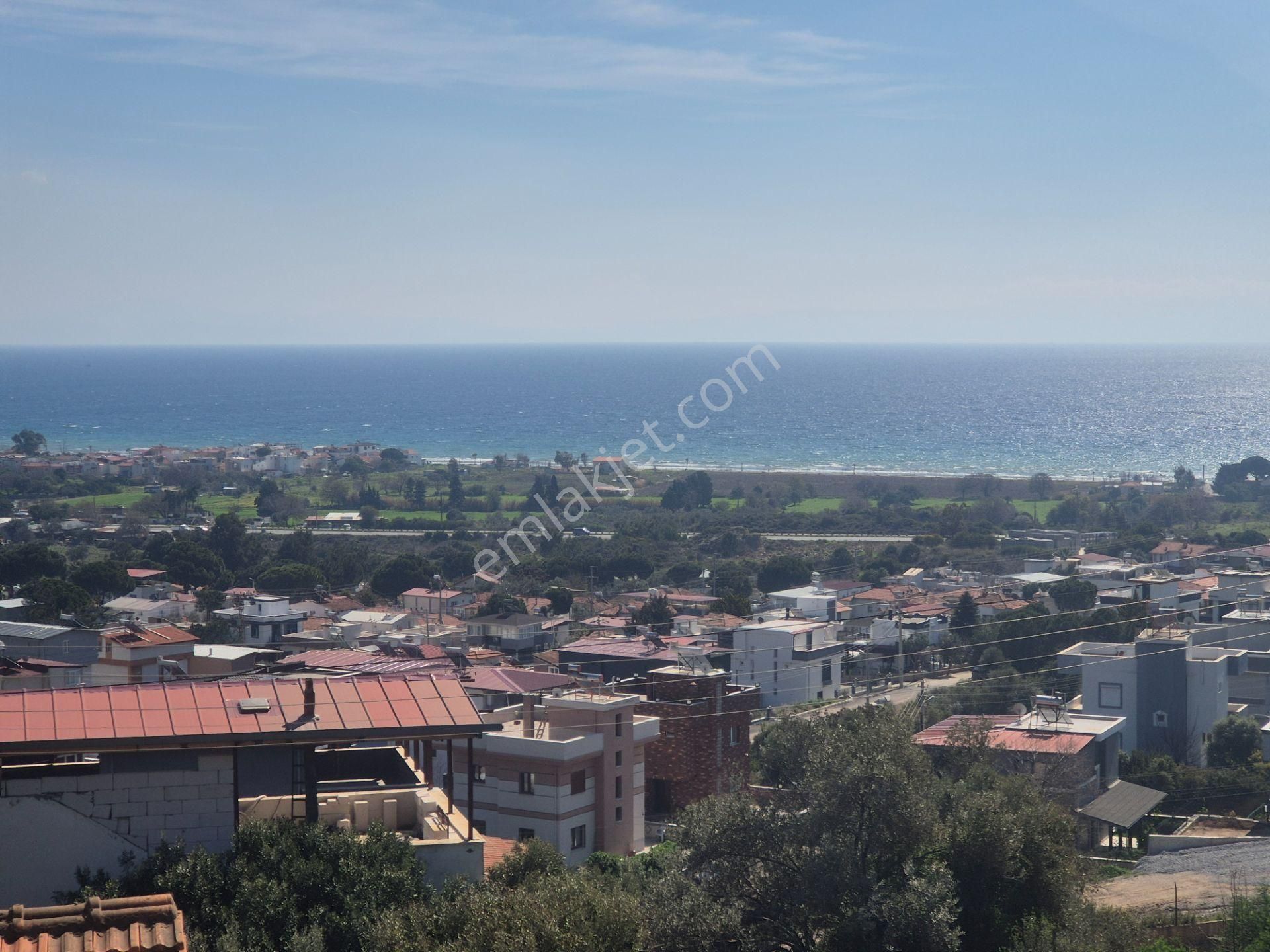 İzmir Seferihisar Doğanbeyde Komple Deniz Ve Doğa Manzaralı İkiz Villalık Arsa