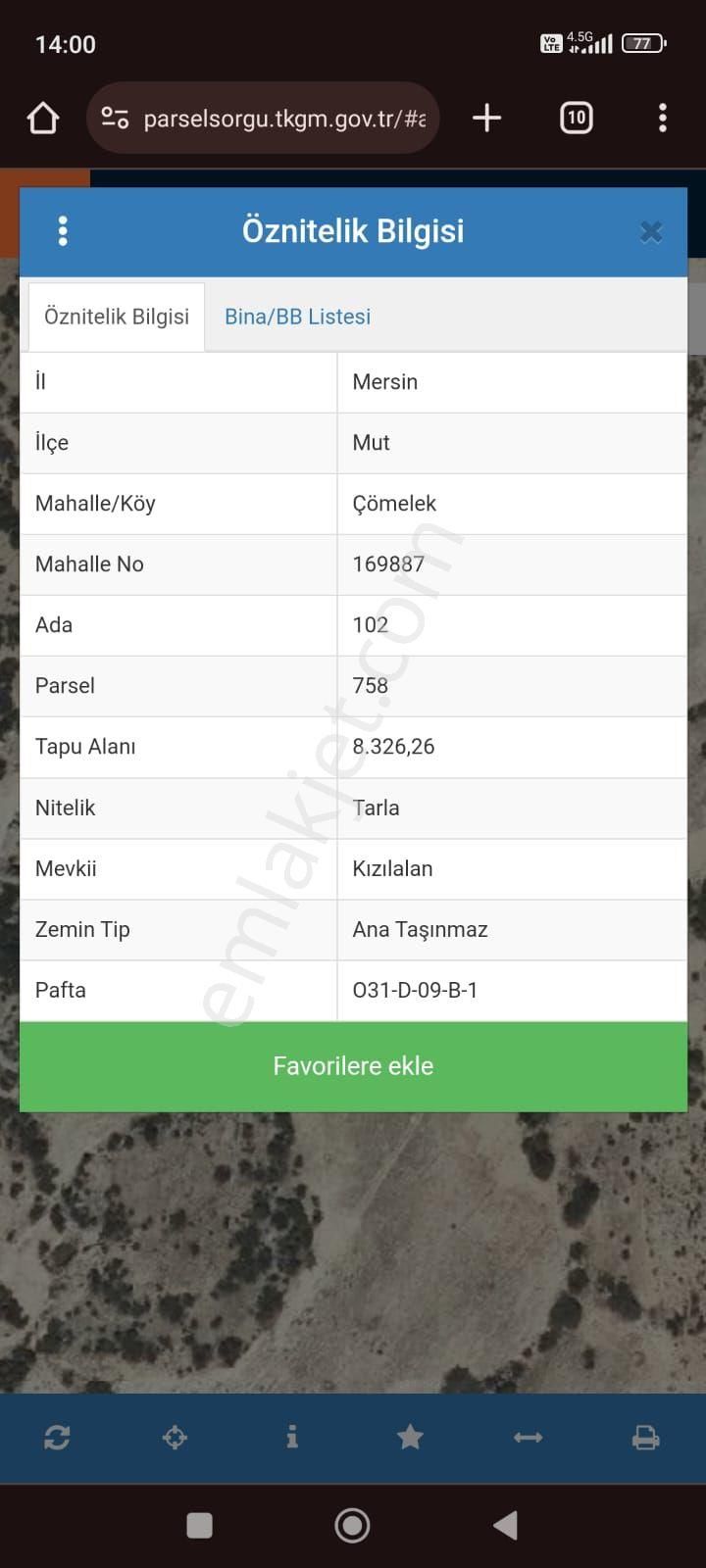 Mersin Mut Çömelek Köy