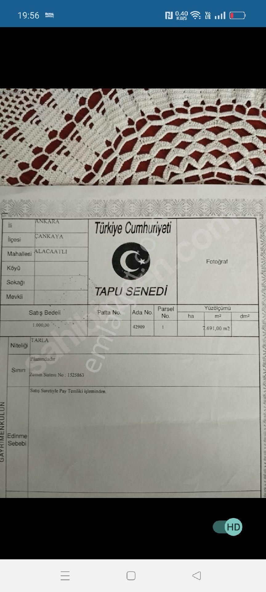 Güzel Yatırımlık Arsa Alan Pişman Olmaz