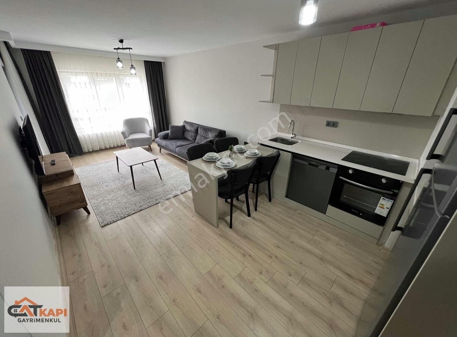 Çatkapı'dan Gökdemir City'de Eşyalı 1+1 Kiralık Daire