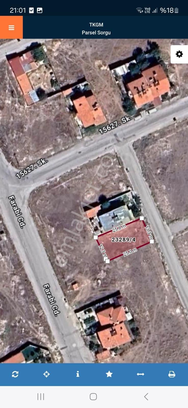 Meram / Alakova ‘da Meslek Lisesi Yakını 2 Kata İmarlı 350 M2 Satılık Arsa - Görsel 3