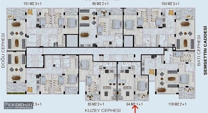 Pekdemir Gayrimenkul'den Novapark Konutları 1+1 Fırsat Daire.