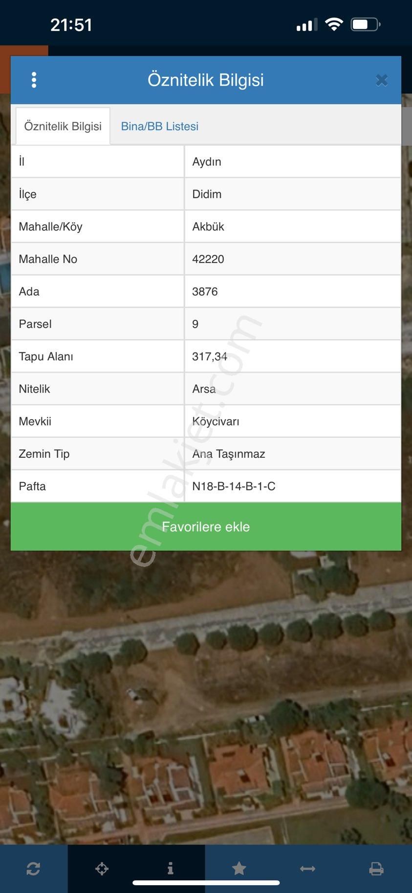 Didim Akbük’te Satılık 153 Metre Hisseli Arsa