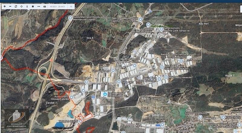 Dilovası Köselerde Satılık 21 Dönüm Arazi.(imar Uygula Planında) - Görsel 3