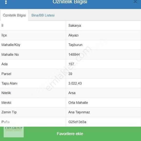Chn Group'tan Taşburun Köy Merkezinde İmarlı Satılık Arsa