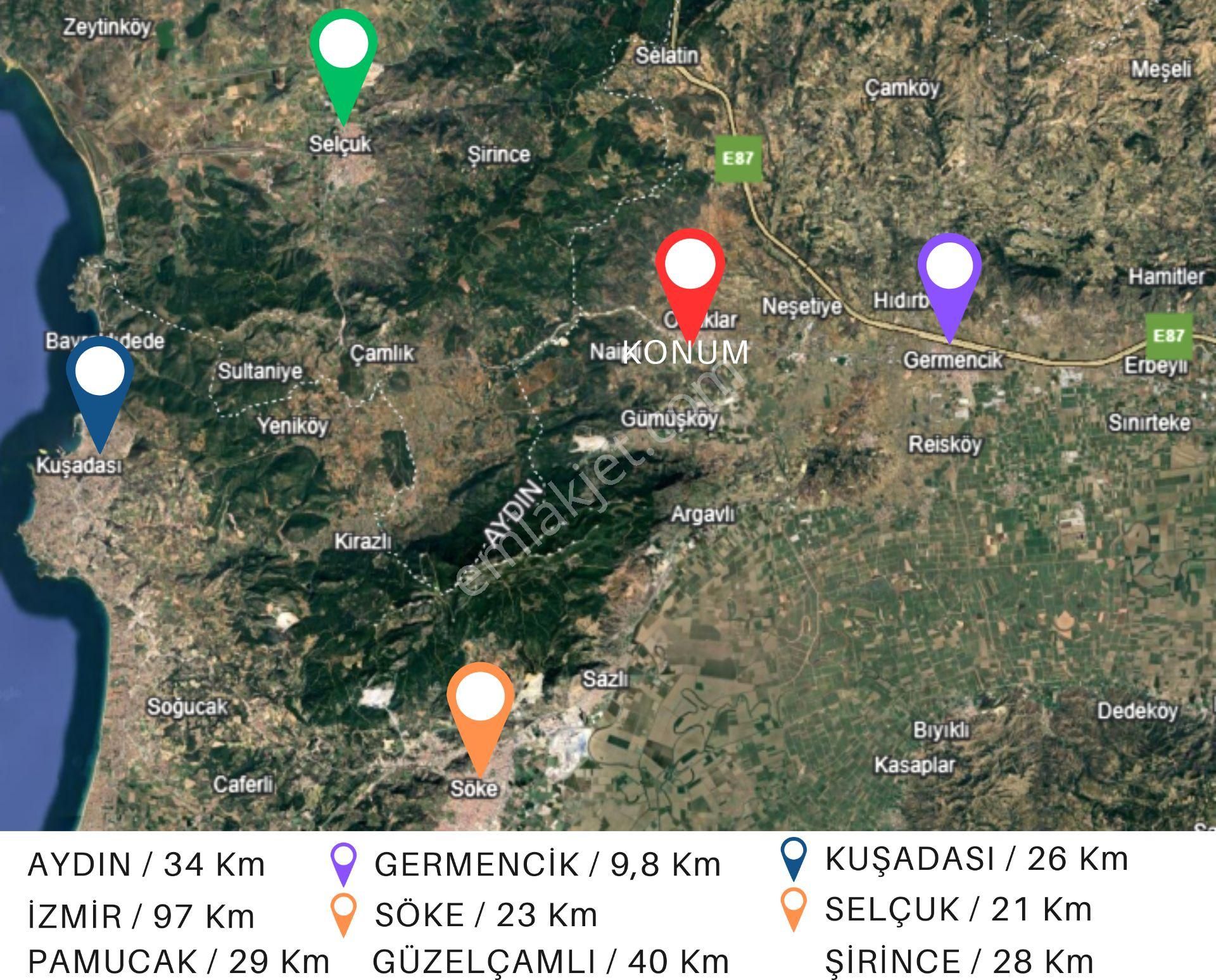 Aydın Germencik Ortaklar Mahallesinde Konut İmarlı Arsa