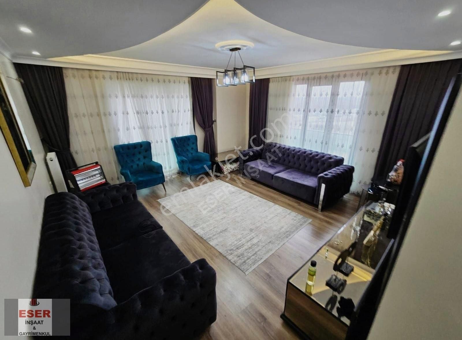 Eser İnş'dan Eski Habibler Mah Sitede Lux 135m2 3+1 3. Kat Daire