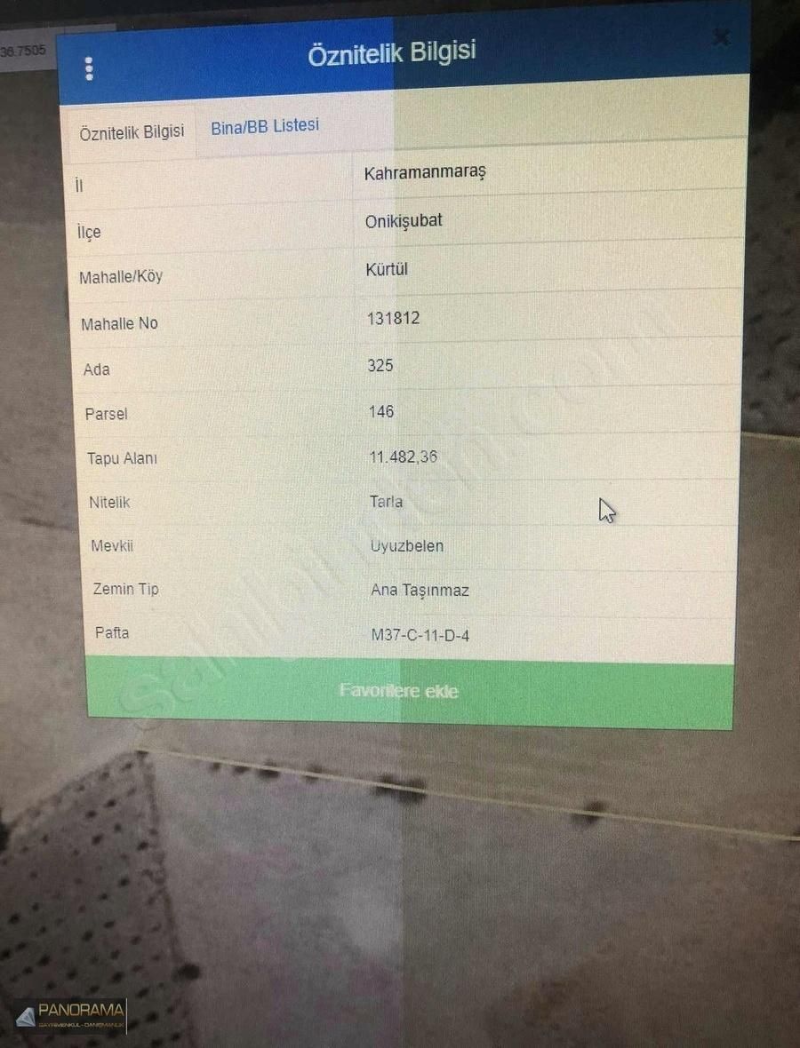 Organize Sanayi Bölgesinde Satılık Fırsat Tarla
