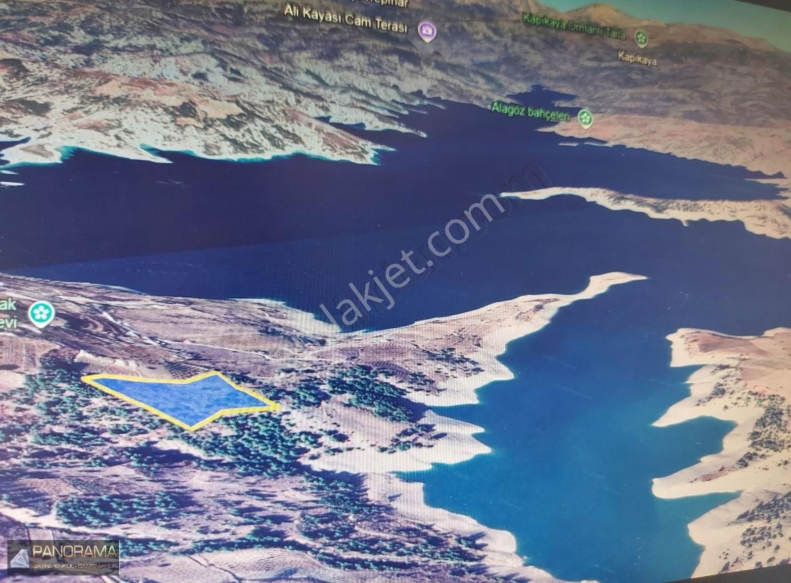 Sarıçukur Da Baraj Manzaralı 12 Dönüm Uygun Fiyata Villalık Arsa