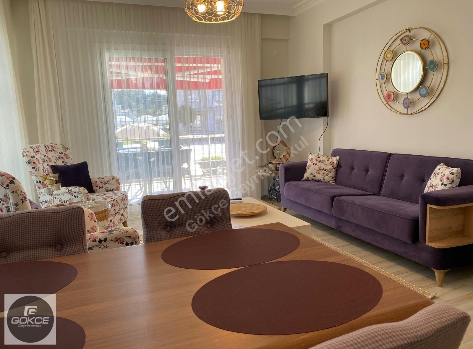 Çalış'ta Site İçinde Uzun Dönem Kiralık 2+1 Eşyalı Daire