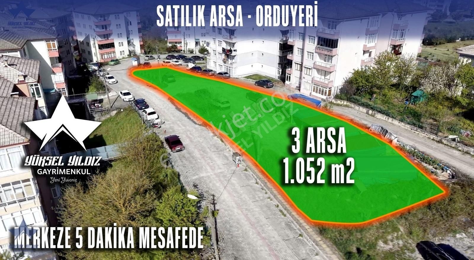 1051 M2 4 Kat İmarlı Orduyeri'nde Satılık Villalık Parseller