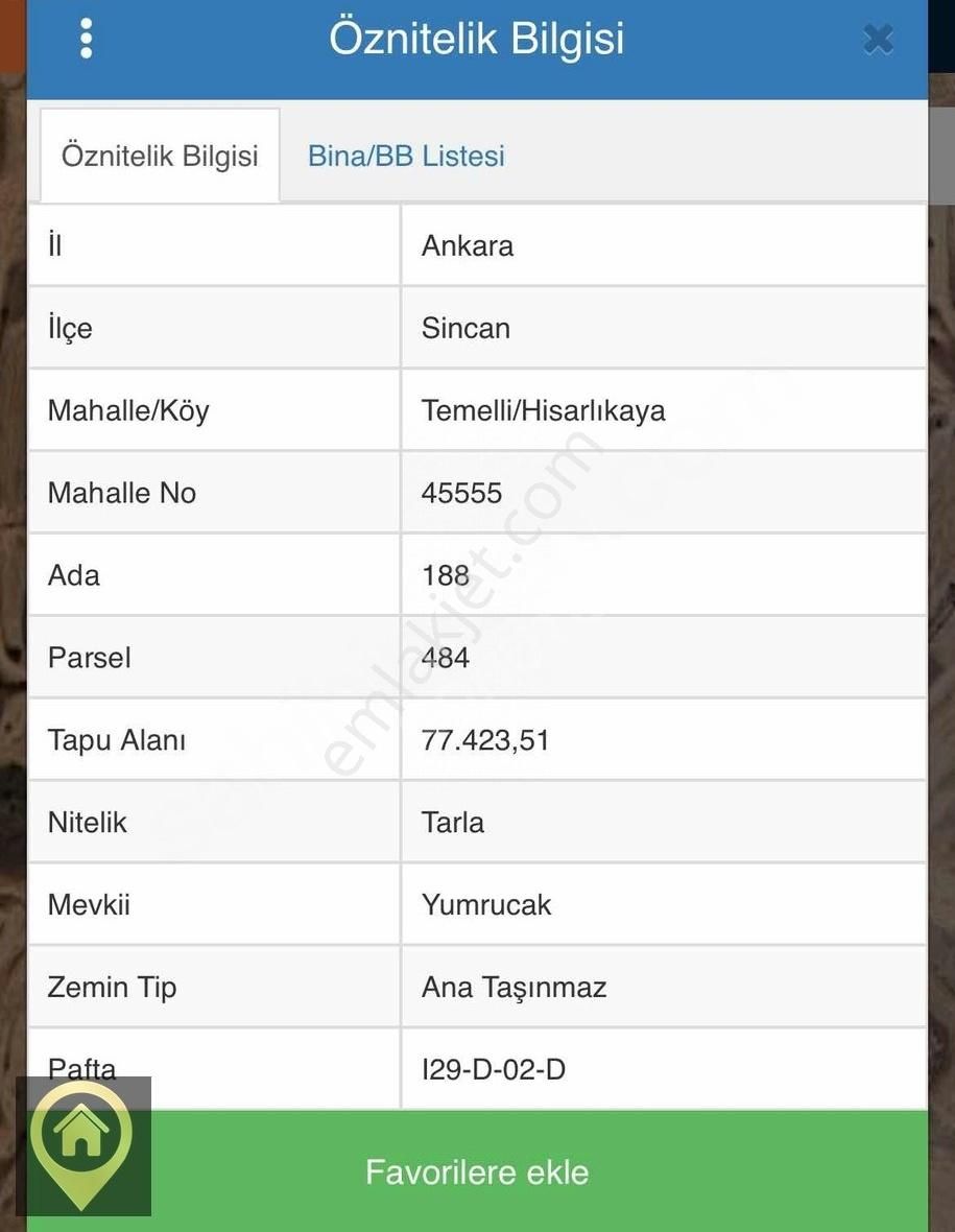 Temelli Hisarlıkaya Kupon Satılık Arsa