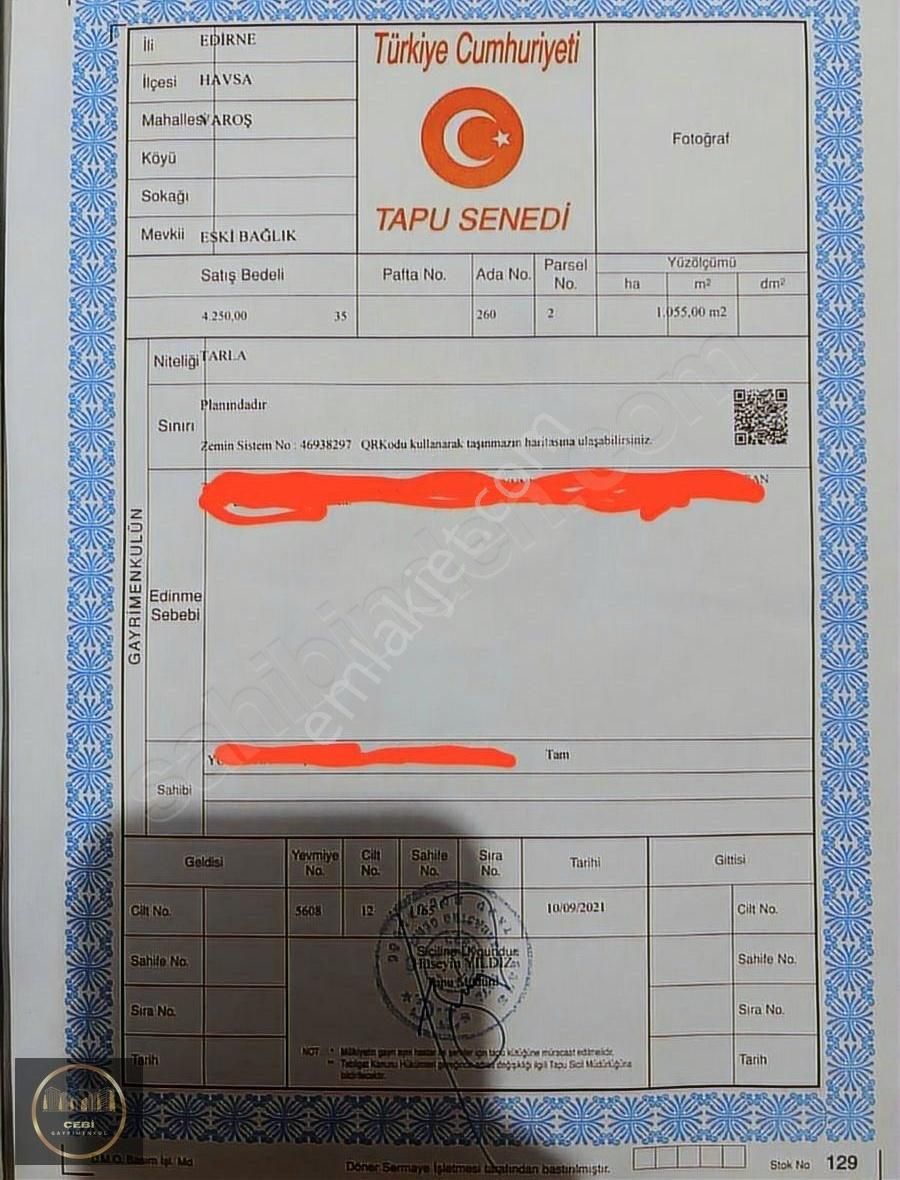 Müstakil Tek Tapu