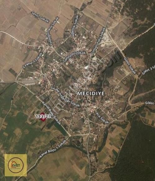 Edirne Keşan Mecidiyeköy 133 Ada 29 Parsel 2497m2 Satılık Arazi