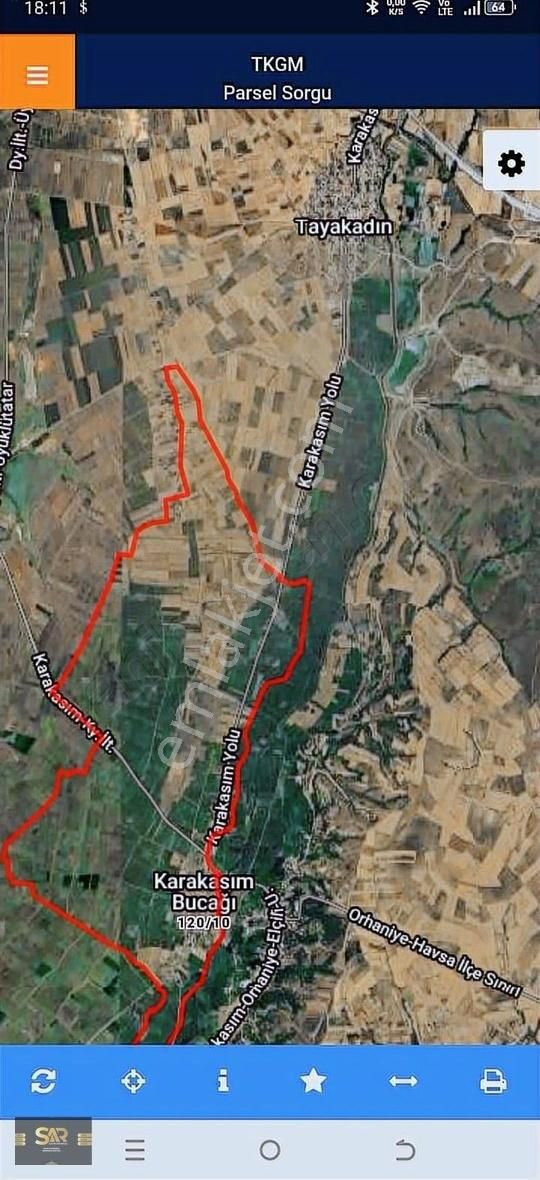 Edirne Merkez Karakasım Köy İçinde Satılık İmarlı Arsa