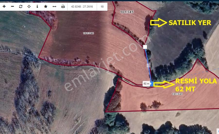 Ahmetler'de Tek Tapu Uygun Fiyata [ 4.515 M2 ] Yola Yakın Arazi